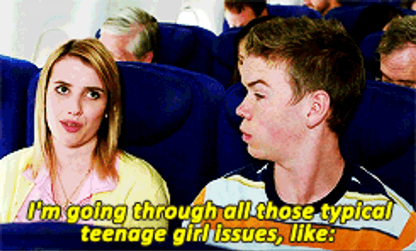 Emma Roberts Eyebrows Up Teenage Girl Issues GIF