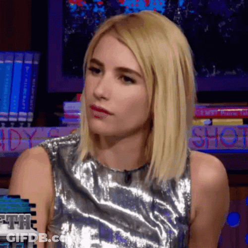 Emma Roberts Interview GIF