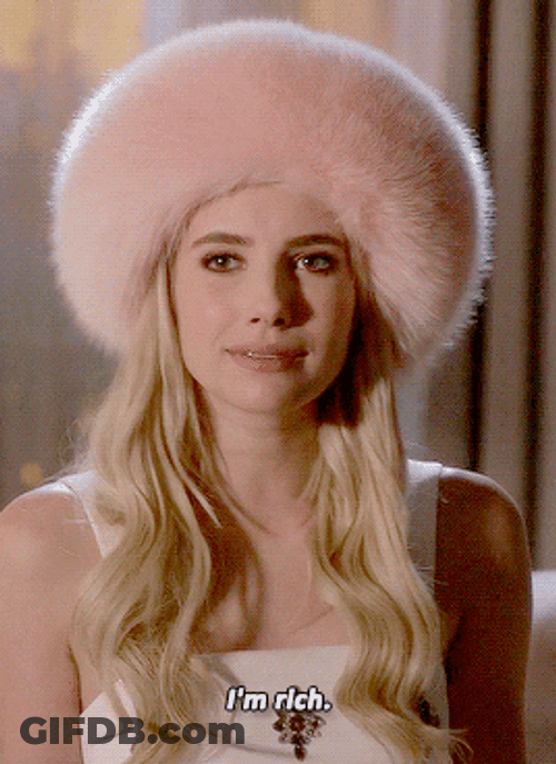Emma Roberts Rich Scream Queens GIF