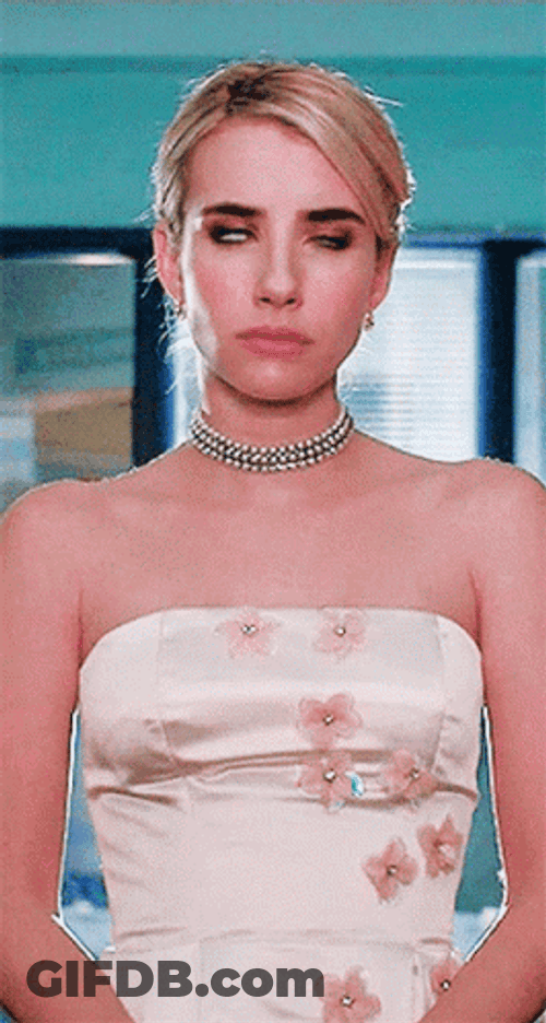 Emma Roberts Rolling Eyes GIF