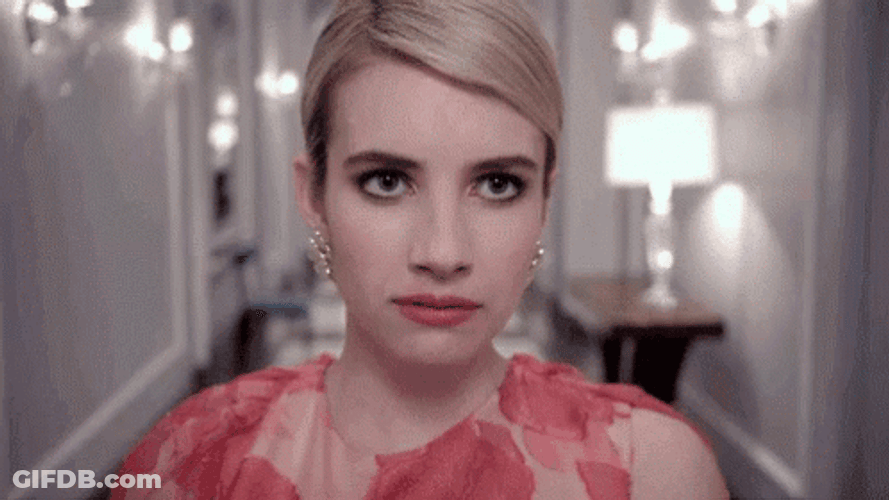 Emma Roberts Scream Queens Blink GIF