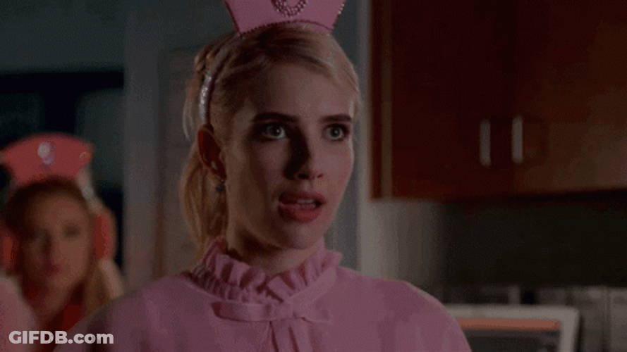 Emma Roberts Scream Queens Moment GIF