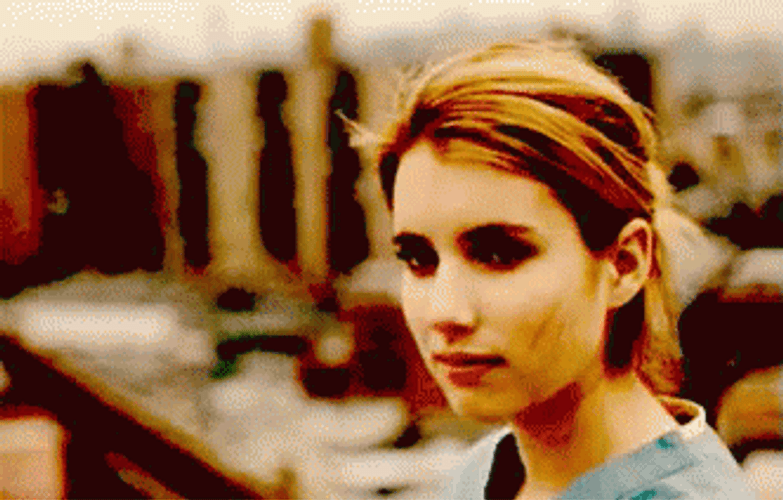 Emma Roberts Stick Tongue Out GIF