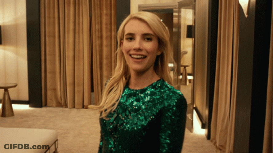 Emma Roberts Whats Your Info GIF