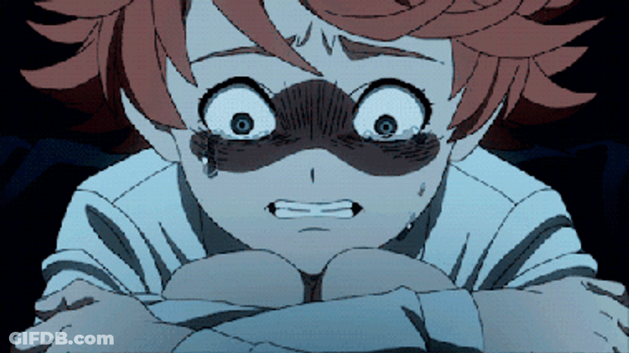 Emma Scared Crying The Promised Neverland GIF
