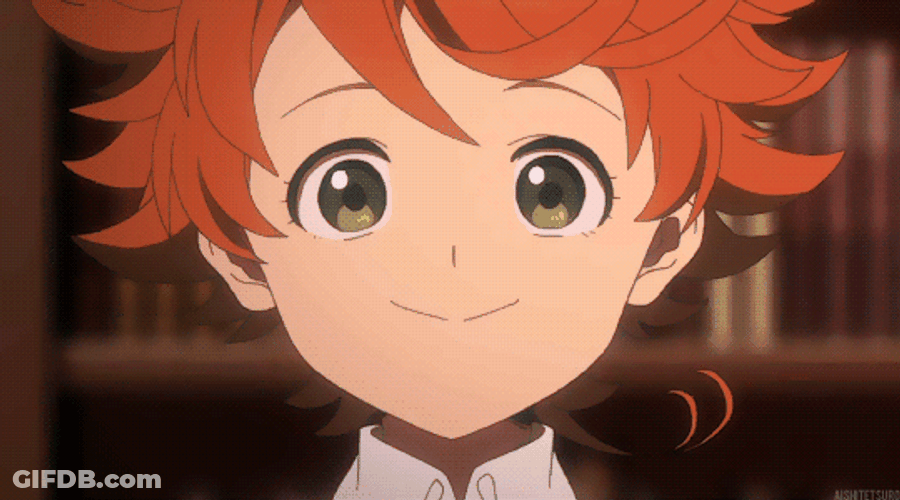 Emma Smiling The Promised Neverland GIF