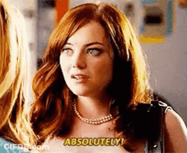 Emma Stone Absolutely GIF