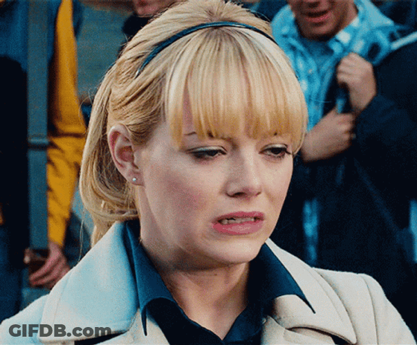 Emma Stone Confused Smile GIF