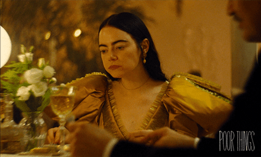 Emma Stone Eating Yuck GIF