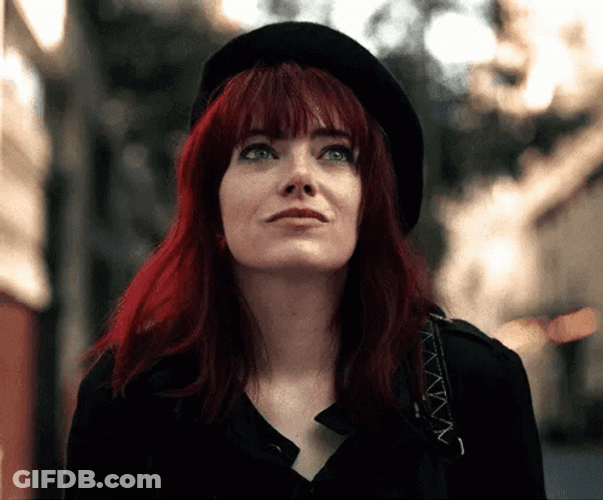 Emma Stone Excited Gaze GIF
