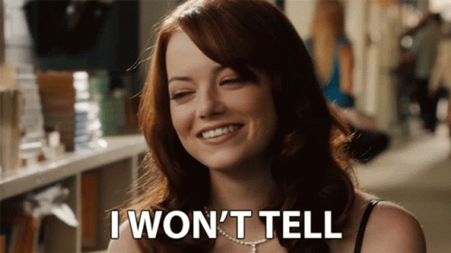 Emma Stone Fine Keep Your Secrets GIF