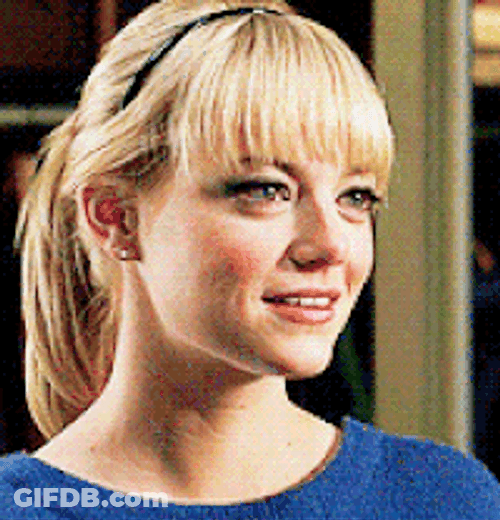 Emma Stone Happy Laughing GIF