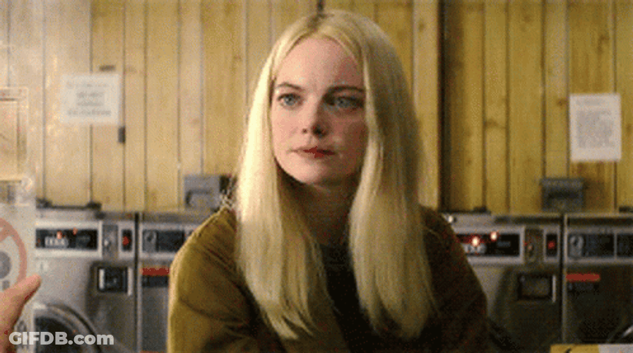 Emma Stone Intense Look GIF