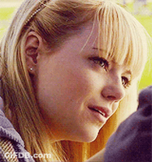 Emma Stone Listening Attentively GIF