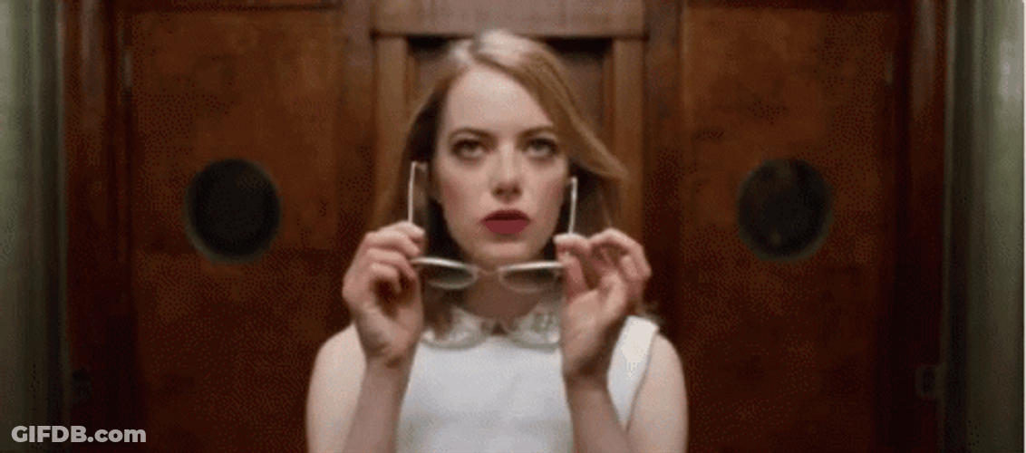 Emma Stone Wearing Sunglasses GIF
