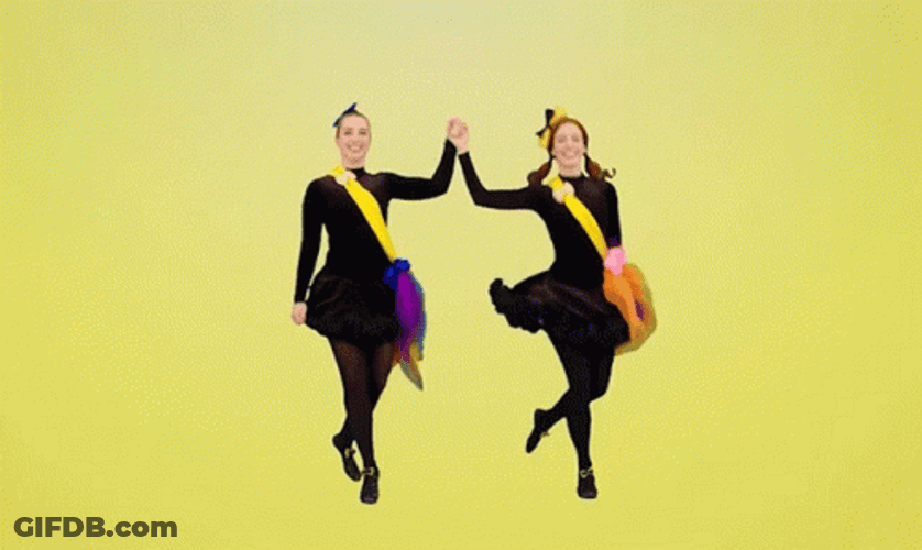 Emma Watkins Executing Irish Jig With A Partner GIF