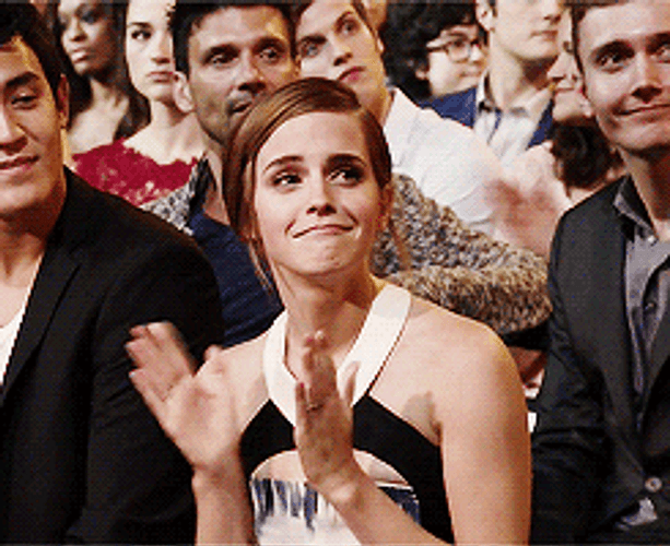 Emma Watson Awe Reaction GIF