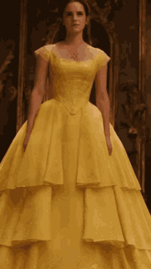 Emma Watson Belle Dress GIF