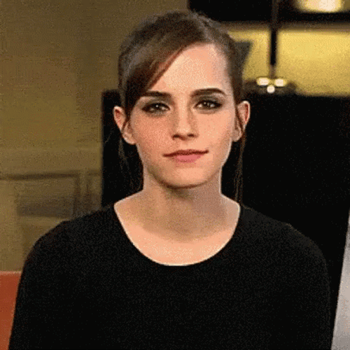Emma Watson Crossing Her Arms GIF