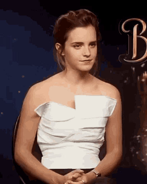 Emma Watson Nodding GIF