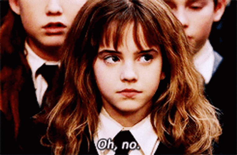 Emma Watson Saying "Oh No" GIF