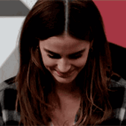 Emma Watson Shyly Smiling GIF