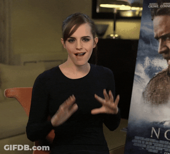 Emma Watson Surprised Meme GIF