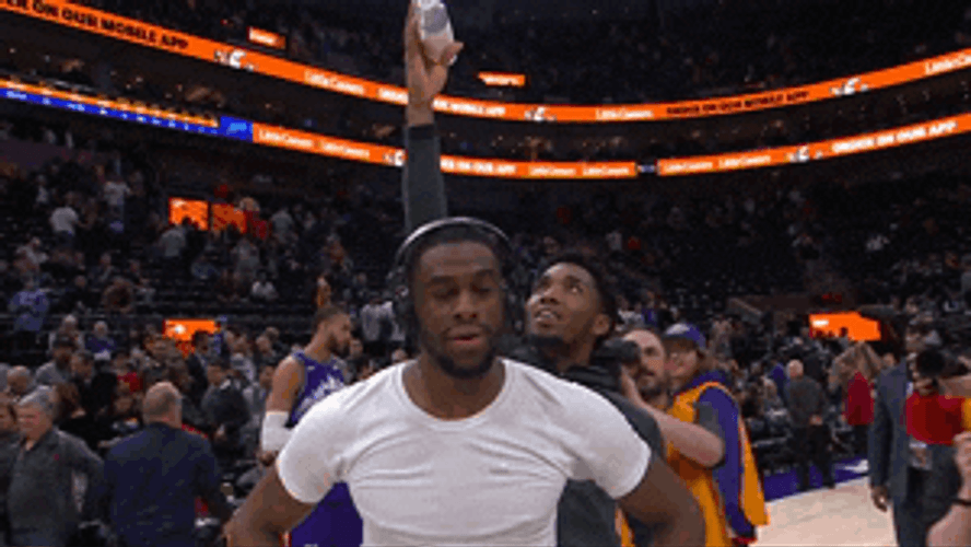 Emmanuel Mudiay Drenched With Water Prank GIF