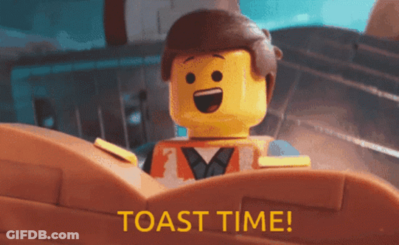 Emmet The Lego Toast Time GIF