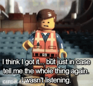 Emmett From The Lego Movie Says I Think I Got It GIF