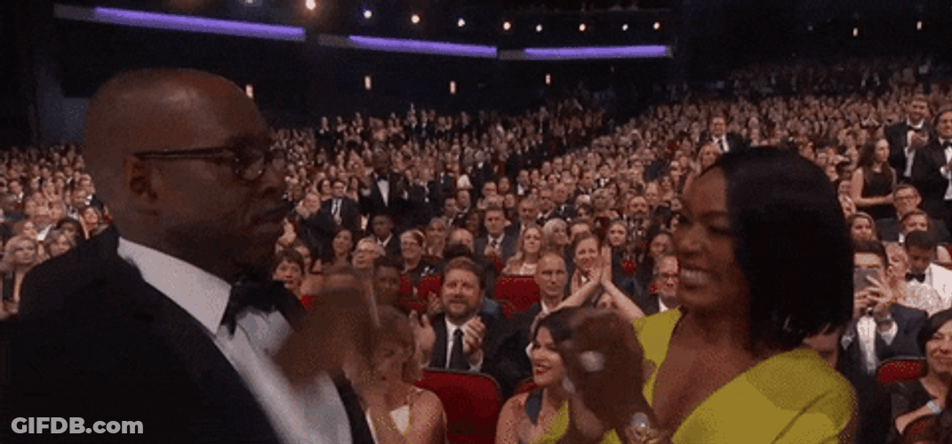 Emmy Awardee Couple Celebrating GIF