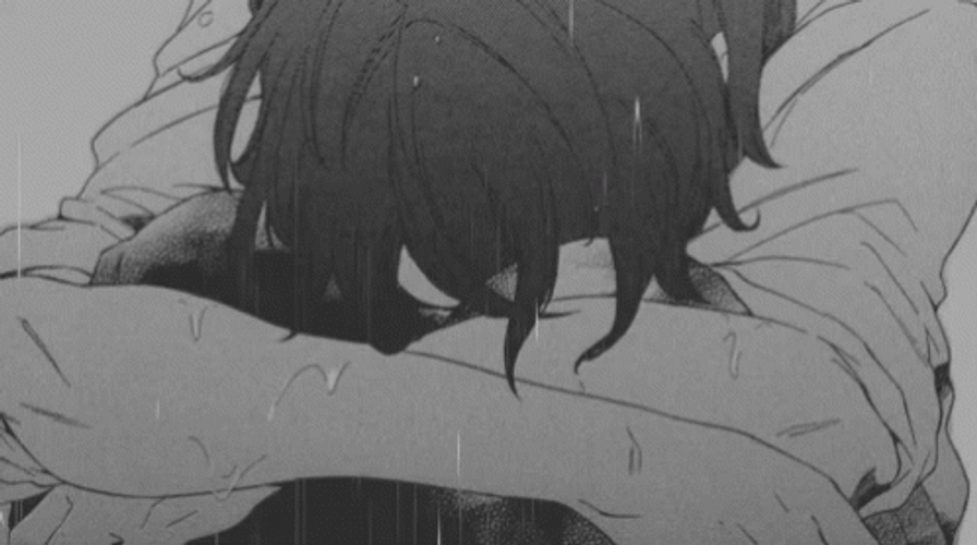 Emo Anime Boy Crying GIF