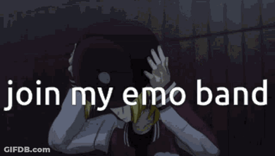 Emo Band Anime Girl GIF