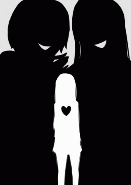 Emo Broken Sad Girl Crying Silhouette GIF