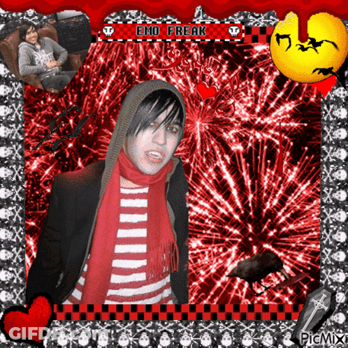 Emo Freak Text GIF