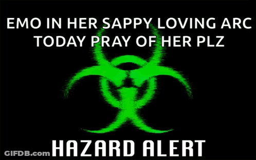 Emo Sappy Loving Hazard Alert GIF