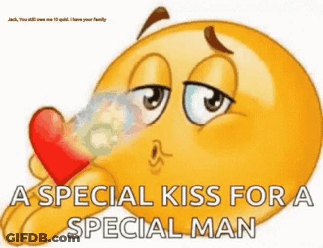Emoji Blowing Kisses For Special Man GIF