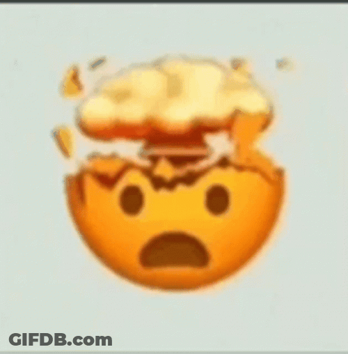Emoji Brain Exploding GIF