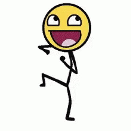 Emoji Face Stick Figure Body GIF