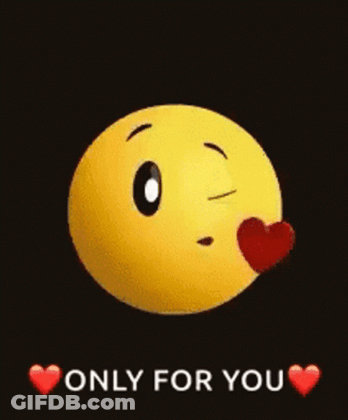 Emoji Kiss You Reaction GIF
