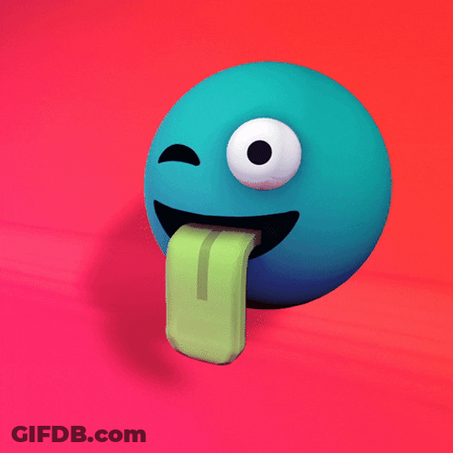 Emoji Licking Tongue Out GIF