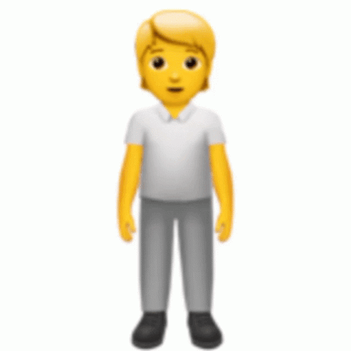 Emoji Man Standing GIF