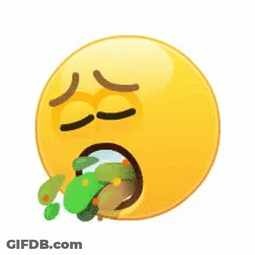 Emoji Puking To The Side GIF