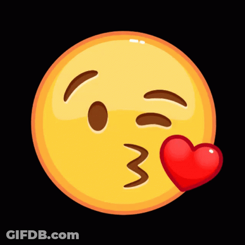 Emoji Sending Kisses GIF