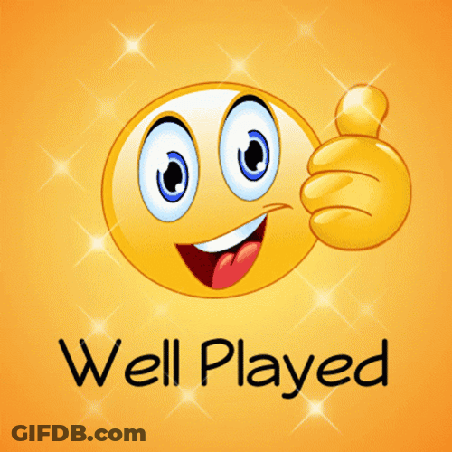 Emoji Well Played GIF