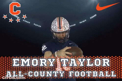 Emory Taylor All County Football Ad GIF