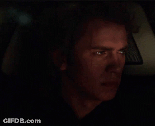 Emotional Anakin Skywalker GIF