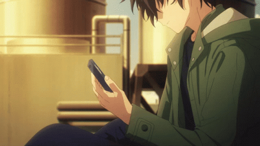 Emotional Anime Cuddle GIF
