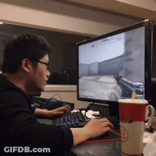 Emotional Computer Rage Smash GIF