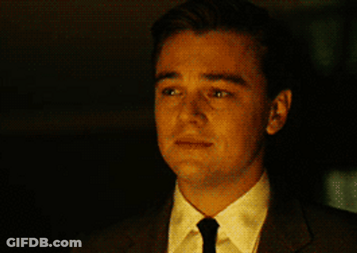 Emotional Crying Leonardo DiCaprio GIF